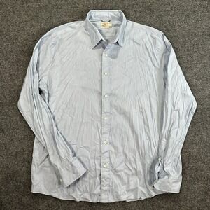 Faherty Brand Men's Movement Shirt Light Blue Button Down Size XL Supima Cotton